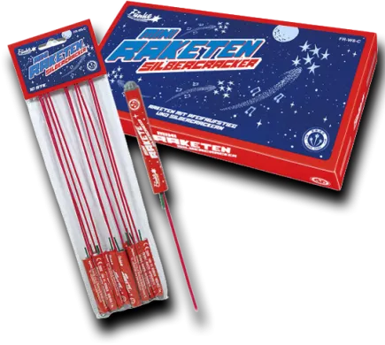 Mini Rakete Silbercracker